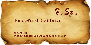 Herczfeld Szilvia névjegykártya